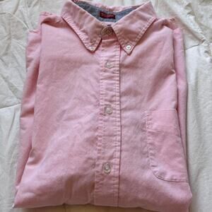 northcrest premiere baby pink button down collared shirt sz XL resort casual